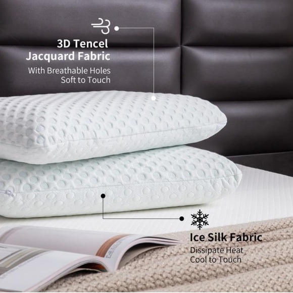 HCORE NIB NWT Gel Memory Foam Pillow. - Picture 8 of 12